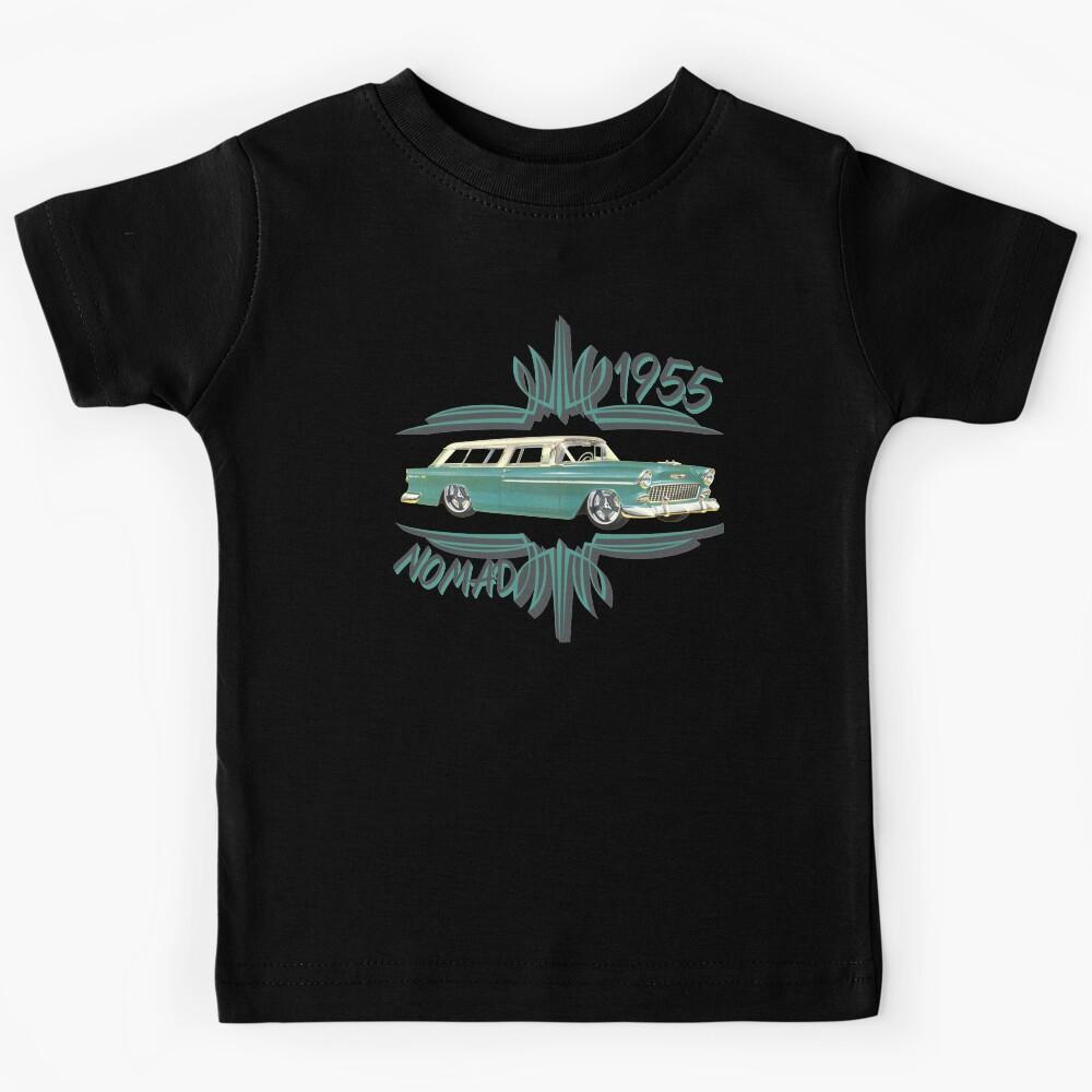 1955 Nomad Bel Air Station Wagon Custom Lowered, Slammed Kids T-Shirt 110