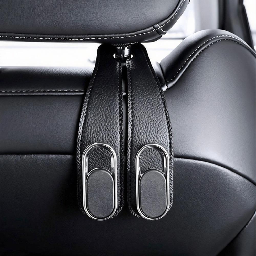 Double Hooks Car Seat Hook Leather Car Organizer Hook New Seat Back Hook  Vehicles