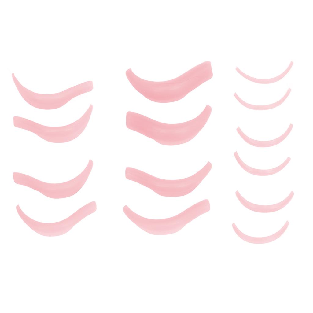 7 Pairs Silicone Eyelash Perming Curler Different Size Reusable Lash Lift Pads for Beauty Salons