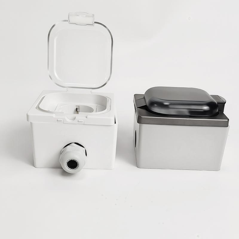 IP65 Waterproof Outdoor Electrical Box- Universal Mounting (Surface/Flush) Junction Box for Bathroom, Kitchen, Weatherproof DIY