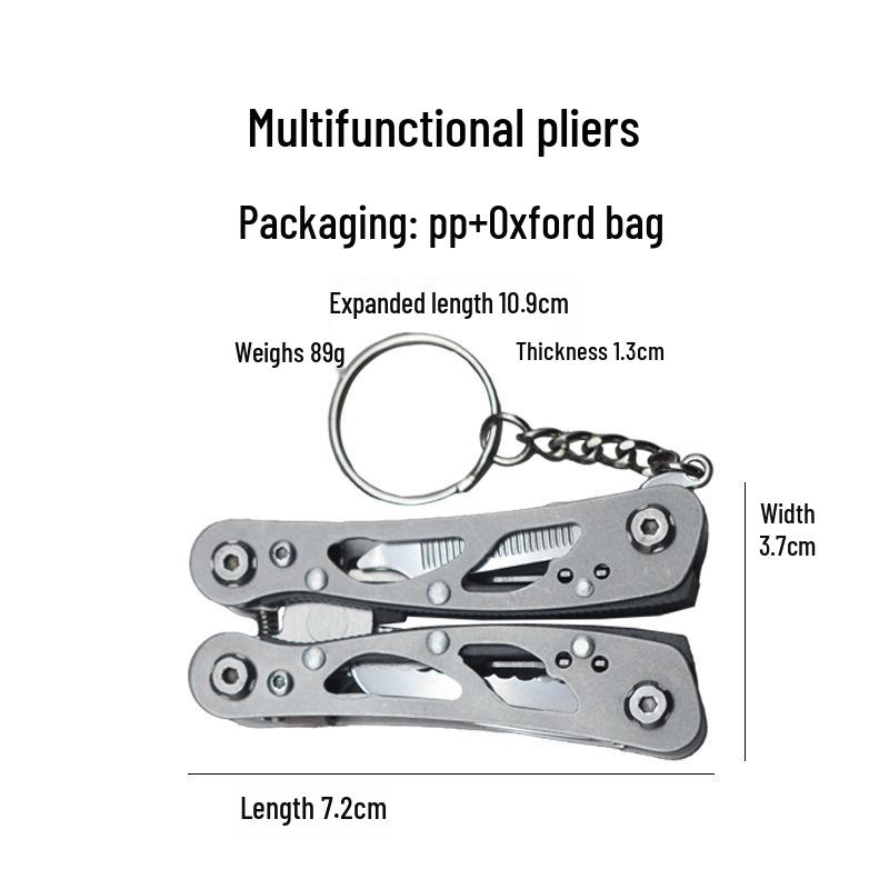 Portable Multifunctional Camping Tool: Folding Mini Pliers