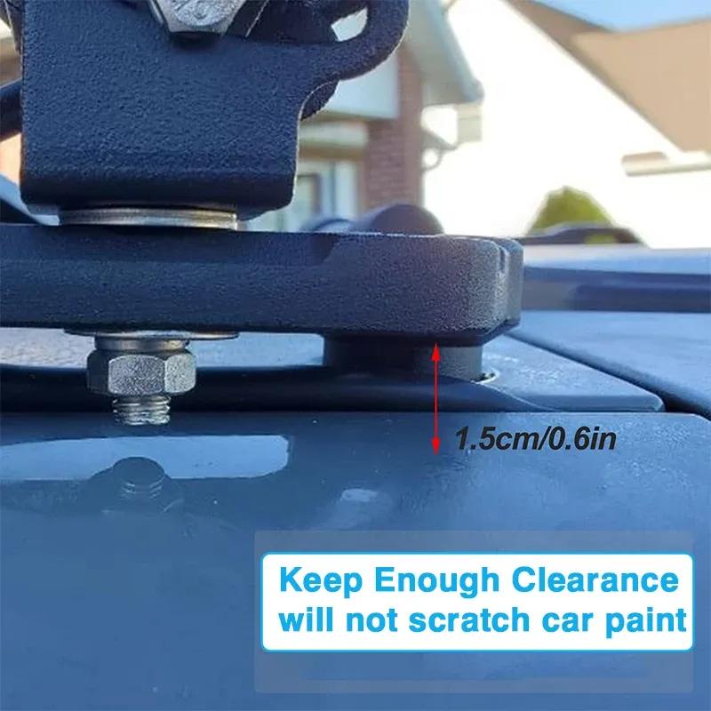 A-pillar Light Mounting Brackets Windshield Light Mount for Jeep Wrangler JL/JLU Gladiator JT Lamp Hoods