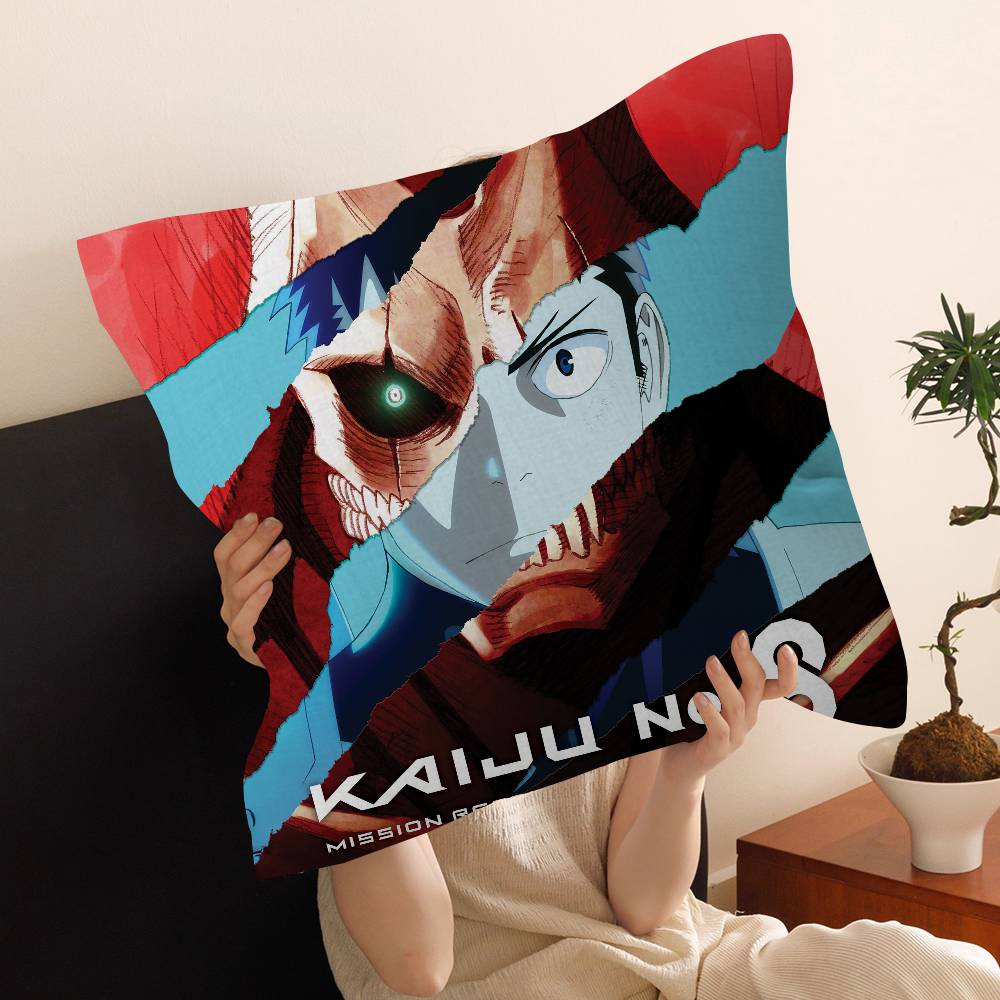 Housse d'oreiller K-Kaiju No.8 Lucky Dragon Housse de coussin de canapé Décoration de pièce de maison Cadeau pour enfant Peach skin 18*18(CM)-1Pcs