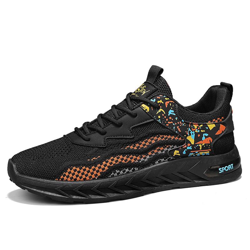

Модная мужская повседневная спортивная обувь, дышащая сетка, низкий верх, удобная, нескользящая, для тенниса, баскетбола, универсальная повседневная мужская спортивная обувь 44 чёрный