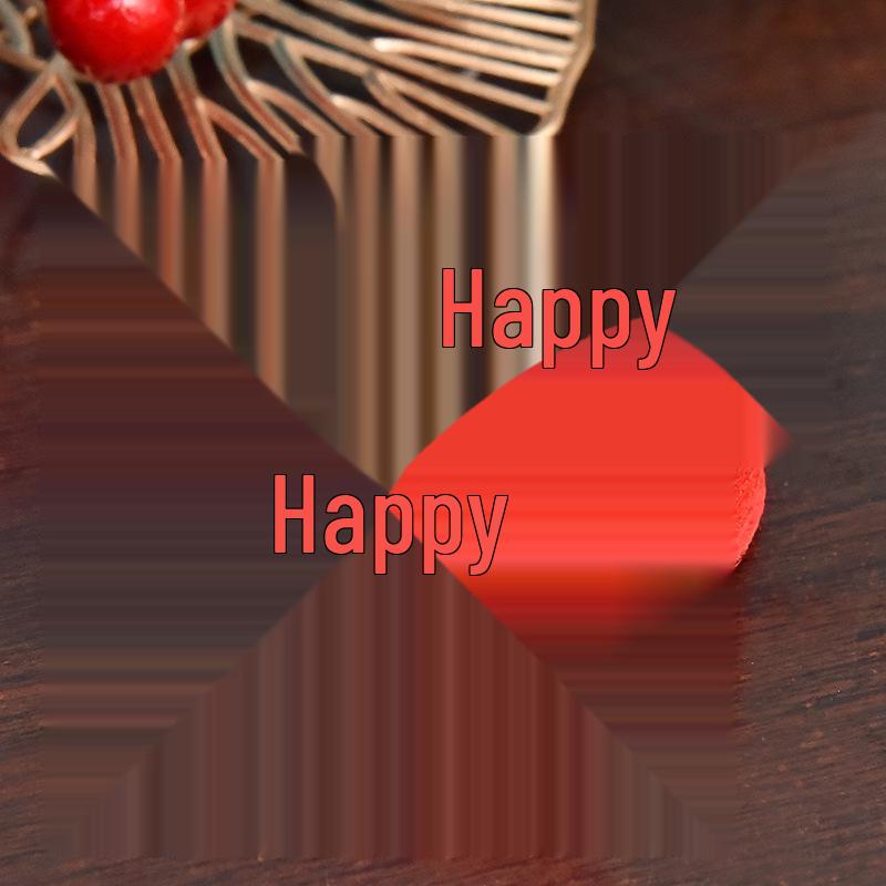 

Double Happiness Wedding Bed Decor Set with Flocking Cloth and Mini Hand-Thrown Fruit Plate