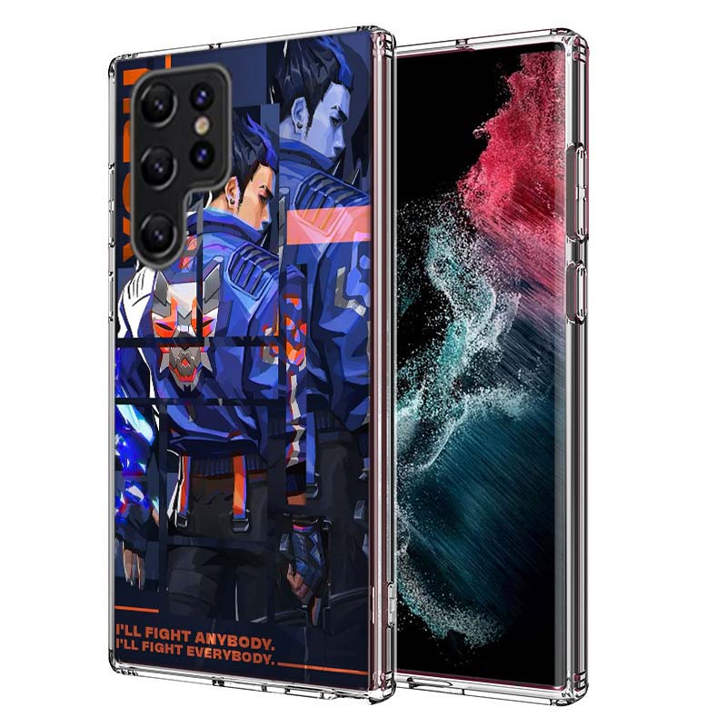 Game Valorant Capa Phone Case For Samsung S26 Ultra S25 Edge Galaxy S23 S21 S20 S24 FE S22 S10 Plus Cover Clear TPU Shell Coque