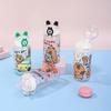 1-10PCS Capybara Cartoon 550ml Portable Large-capacity Water Bottle Sports Straw Cups Student Plastic Water Cups Water Bottle