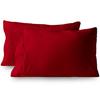 2Piece Brusheds Microfiber Queen Pillowcases Stains Resistant with Envelope Style for Bedroom Elegances