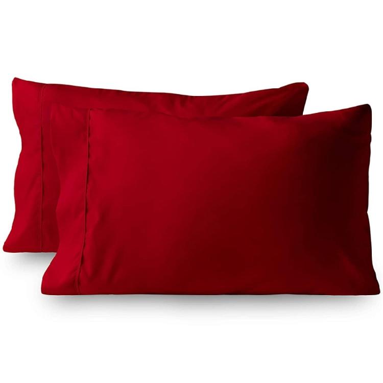 2Piece Brusheds Microfiber Queen Pillowcases Stains Resistant with Envelope Style for Bedroom Elegances