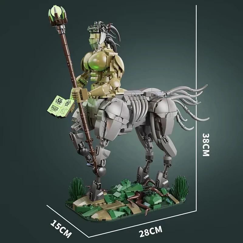 1456PCS Magic Centaur Building Blocks Creativity Centaur Archer Model Bricks Desktop Decoration Diy Toys For Kids Holiday Gifts