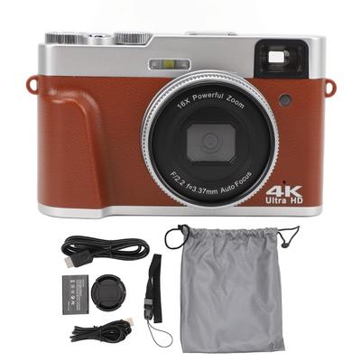 4K Digital Camera 48MP 16 X Optical Zoom 2.8 Inch IPS Screen Anti Shake Auto Focus Travel Video