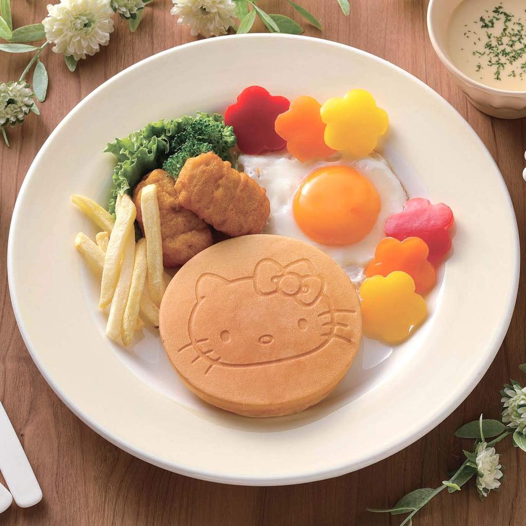 Kakusee Hello Kitty Naleśnik Kuchenka Gazowa Przepis Wyprodukowano w Japonii Patelnia, Tylko, W zestawie,