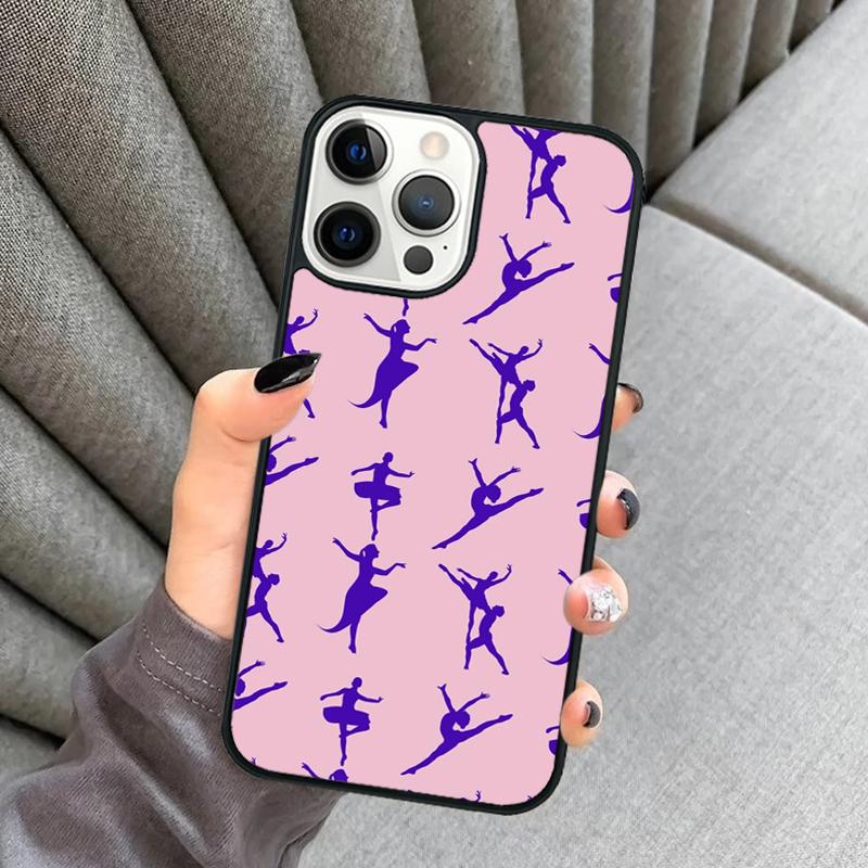Love Gymnastics Silhouette Sports Phone Case For iPhone 17 Air 16 16e 15 13 14 Pro Max 11 12 Plus 2022 MAX Cover