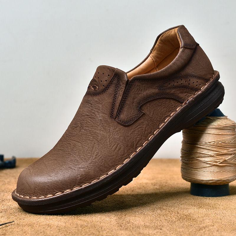 Skórzana ręcznie robiona męska odzież robocza z dużymi palcami