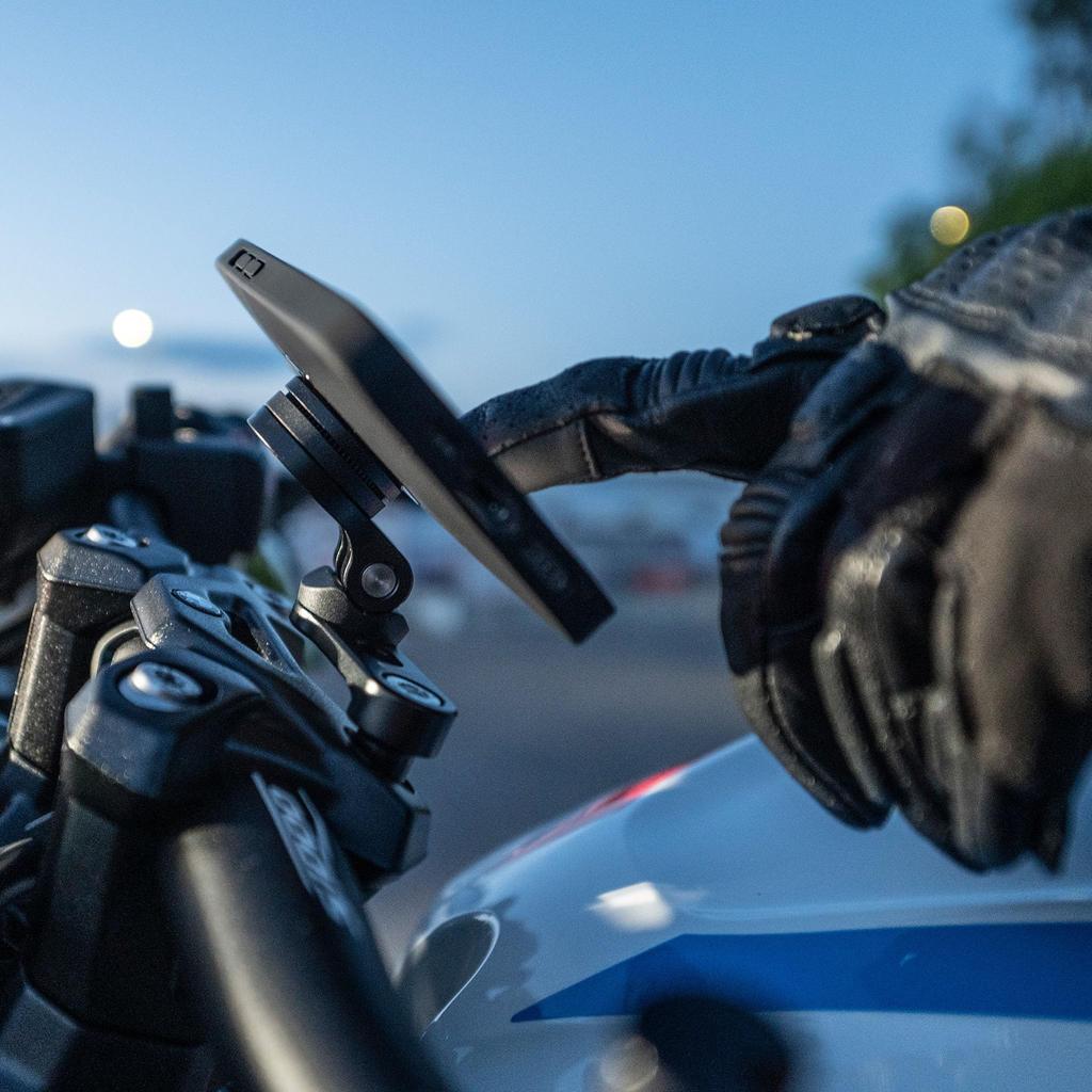 SP CONNECT Bar Clamp Mount Pro Motorcycle Mount Motorcycle Smartphone Holder 53232 SPC+