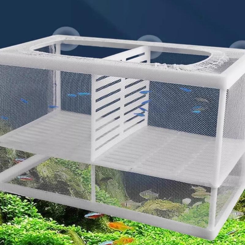 2PCS Aquariums Spawning Box Isolation Container For Fish Breeding Safe Separation Of Aggressive Species And Newborns Fry