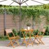 VidaXL 3-piece Bistro Set Taupe Fabric and Solid Wood, Garden Bistro Set, Balcony Set, Set of 3281846