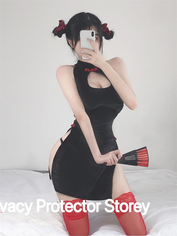 Virgin Killer Cosplay Sweater Bodysuit Hot Sexy Lingerie Hollow Back Halloween Cos Role Play Sleeveless Plus Turtleneck Pullover