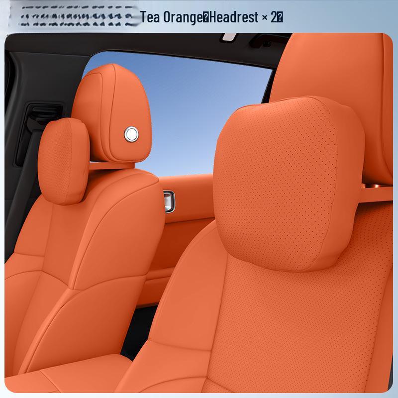 Comprehensive Car Interior Set: Headrest Neck Pillow & Lumbar Support for Hongqi S9T