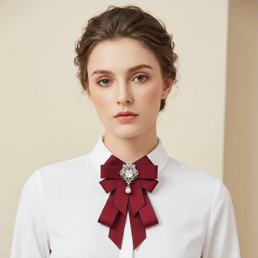 Adjustable Rhinestone Collar Flower British Style Men's Suit Accessory Suit Accessories