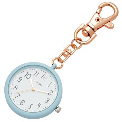 Pocket Watch Keychain Watch Analog Paste Blue [Fieldwork] Women's GY083-4