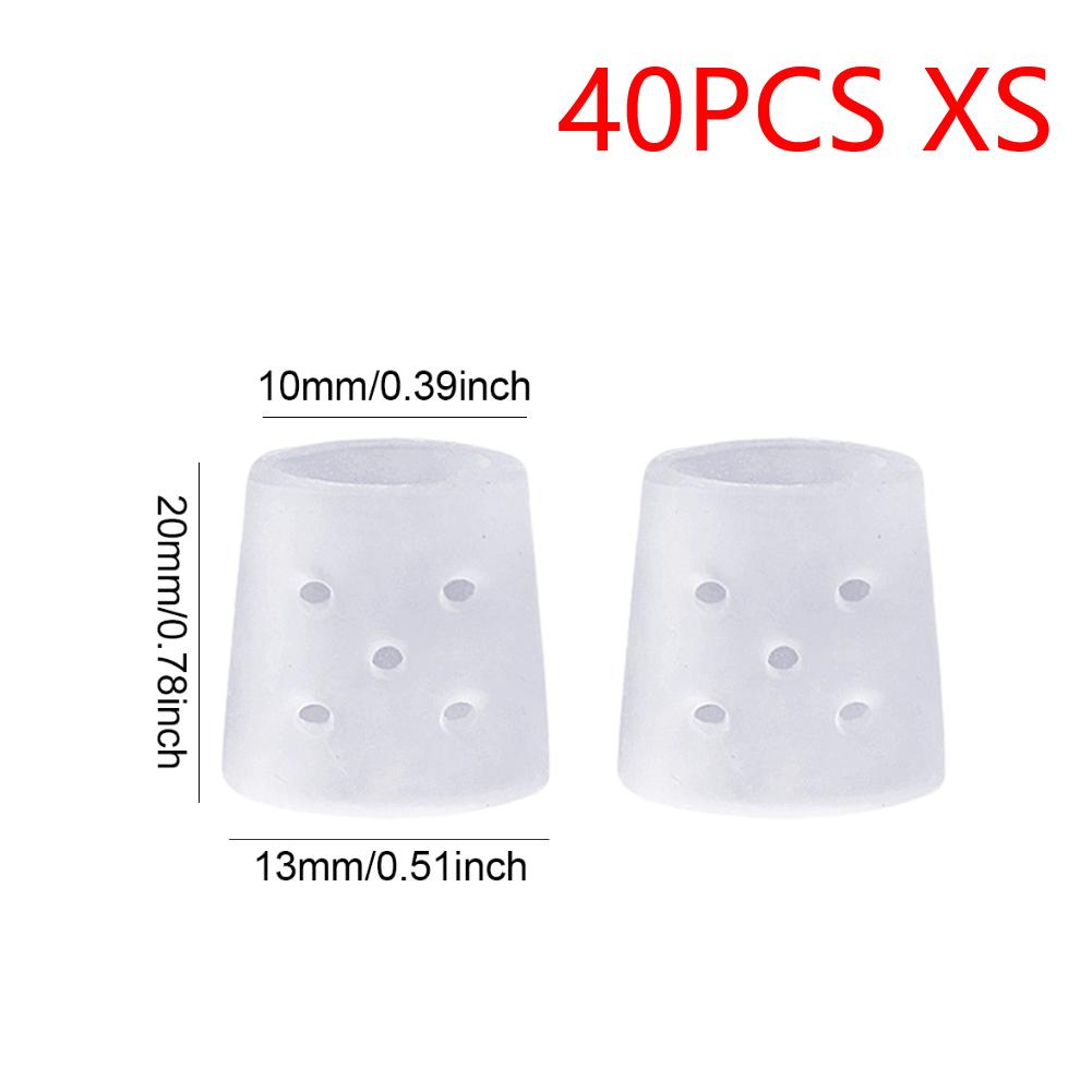 Toe Covers Transparent Silicone Toe Sleeves Breathable Toe Caps for Bunion Corns Hammer Toe Blisters Calluses