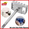 Square Hole Opener for SDS Plus Rotary Hammer Fast Wall Square Hole Puncher for Electrical Box Wall Slotting Installation Socket