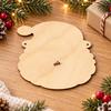 Rustic Holiday Decor Christmas Advent Calendar Wooden Hanging Sign, 24 Days Welcome Sign with Rope, Decorative Wall Santa Countdown Decorations