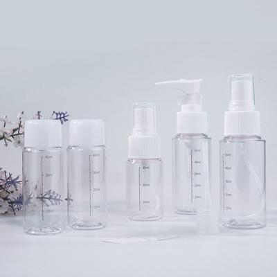 7Pcs with Storage Bag Refillable Bottle Set Shower Gel Sub-Bottle Makeup Bottles Kit Shampoo Lotion Toiletry Organizer
