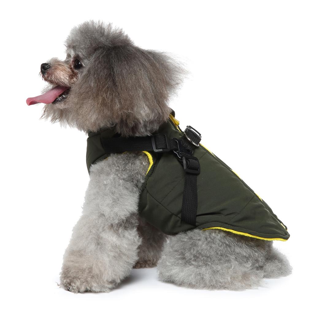 Dog Coat With D Ring Pet Dog Coat Dog Clothes Jacket Dog Vest For Walking Winter Pet Dog Clothes Winter Warm Dog Jacket
