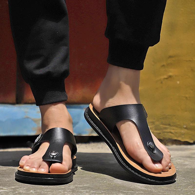 Brand Slippers Men Fashion Outdoor Indoor House Platform Male Beach Shoes Casual Men Sandals New in Summer Flip Flops Sandals