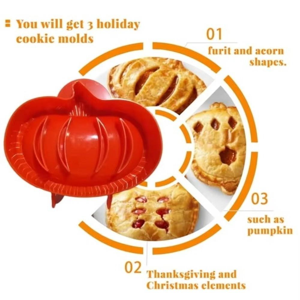 Multifunctional Holiday Mini Pie Mold Dough Presser Pie Molds  for Christmas Festivals and Parties
