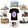 Retro Fun Good Vibes Print Short Sleeve T-Shirt Casual Loose Unisex Daily Commute Top Pure cotton T-shirt