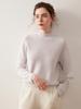 Women's Cashmere Half-High Neck Sweater - Winter 2025, Gentle Loose Slimming Warm Base Layer.