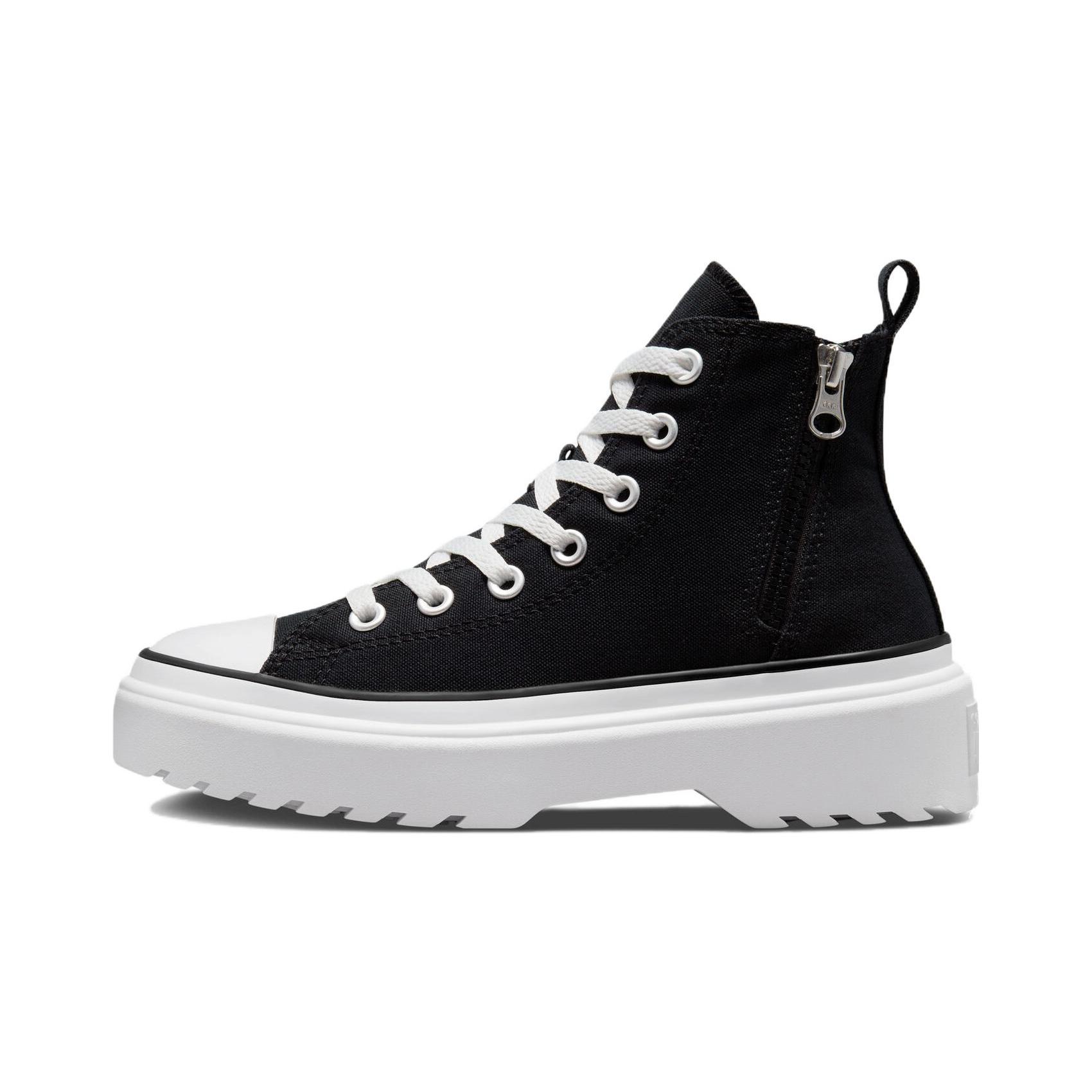 

New Converse Chuck Taylor All Star Lugged Lift Platform High GS Black White A03011C 35.5