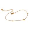 Yhpup Rust Proof Stainless Steel Heart Chain Anklet Gold Silver Color 18K PVD Plated Summer Fashion Jewelry for Women