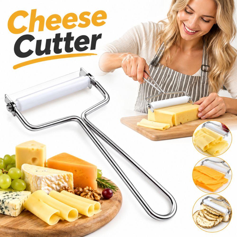 Wire Handle Cheese Cutter Non Slip Grip Butter Cutter New Slicing Tool Kitchen Gadget