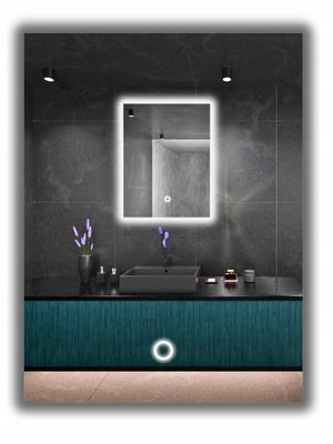 LED Illuminated Mirror 80X90 Waterproof Ip65 With Touch Switch