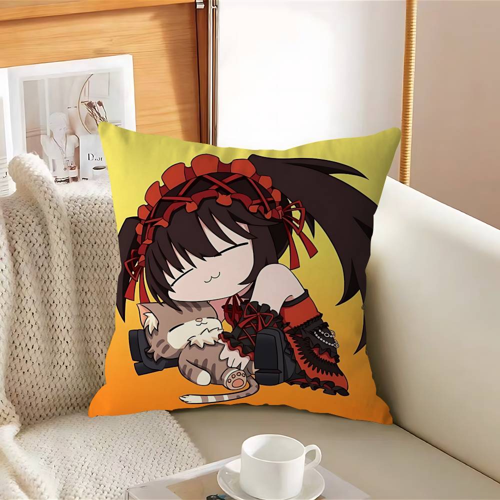 

Аниме Токисаки Куруми Наволочка Съемная Моющаяся Наволочка – Всесезонный Мягкий Лен 12x12Inch