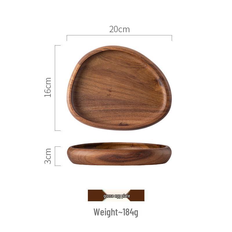 

Ru Han Multi-purpose Wooden Oval Storage Tray Set