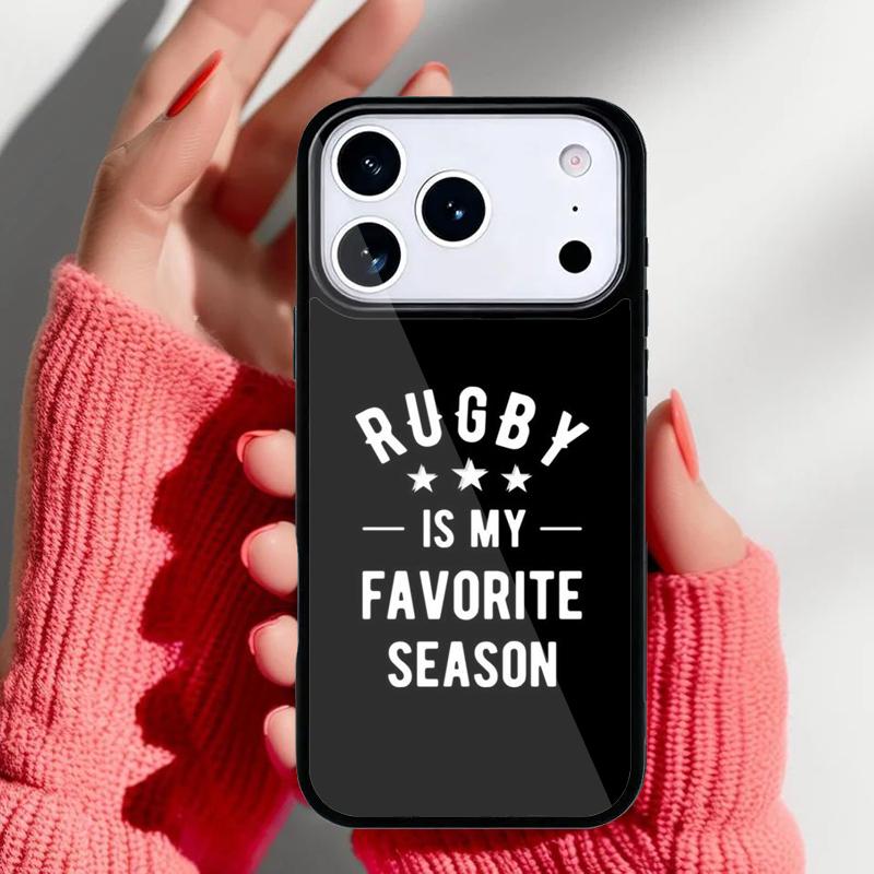 Etui na telefon z nadrukiem piłki do rugby dla iPhone 17 Air 16e 15 14 13 Pro Max Tylna osłona dla 12 11 Pro Coque