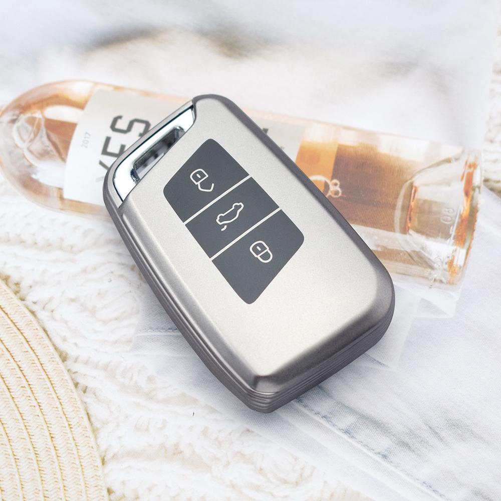 

Чехол для ключа автомобиля из ТПУ для Volkswagen VW Polo Passat B8 Tiguan 2 для Seat для Skoda Octavia Kodiaq Karoq Держатель для ключа Оболочка Чехол