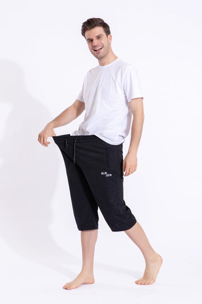 Men's Plus Size Plus Size Shorts & Bermuda Men's Plus Size Capri Shorts with Pockets