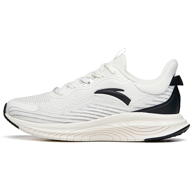

Anta Anti Slip Wear Resistant Breathable Cushioning Coverage Low Top Running Shoes Men s White Black 42