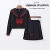 Sanben Japanischer Matrosenuniform-Satz: Langarm Oberteil & Kurzer Rock Schulstil JK Uniform