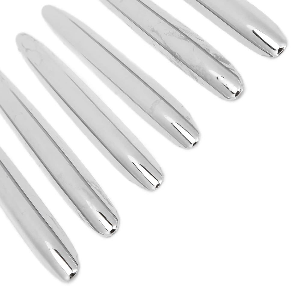 KIMISS 6pcs Chrome Stripe Vent Grille Trim, Car Engine Hood Vent Grille Cover Trim Parts For R172 SLK 2011-2019