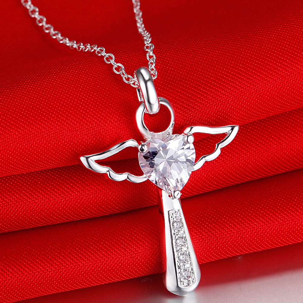 925 Sterling Silver Necklace Pendant AAA Zircon Jewelry Heart for Women Fashion Party wedding accessories Gifts