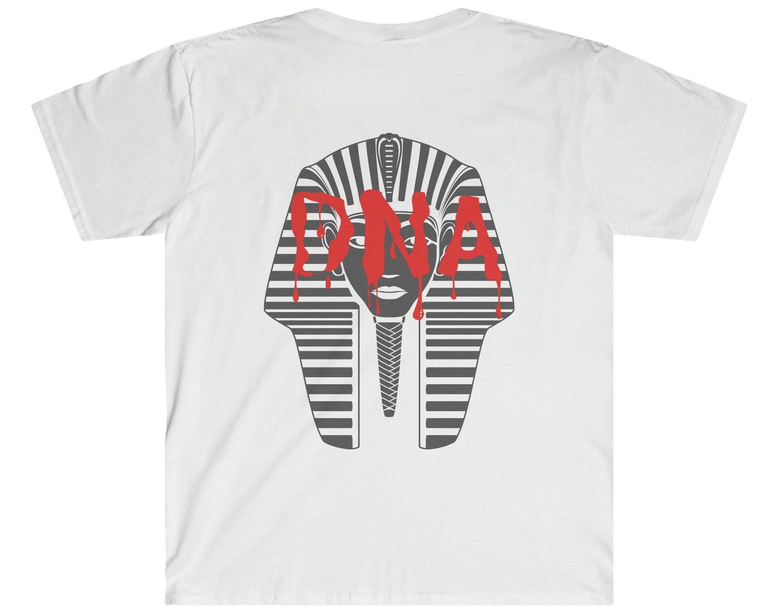 Black History Month T-Shirt: Pharaoh DNA, Black King Design M