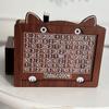 Reusable Wooden Money Storage Bank With Goals Cat Money Saving Box Counter Coin Storage Box For Adults And Children