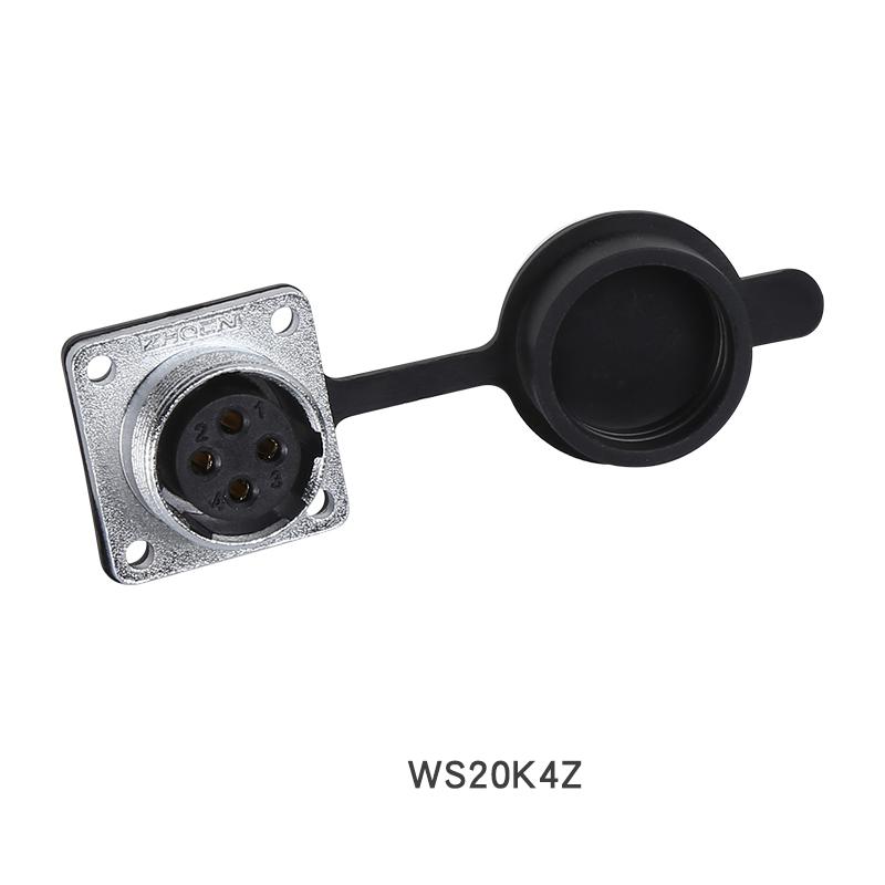ZHQCN WS20 TQ+Z Waterproof Industry Socket Plug M20 Soldering Wire to Board Panel Mount Electronics Connector 2 3 4 5 7 9 12 Pin